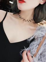 Korean version of the short simple net red neck collar necklace Female student Sen department necklace Clavicle chain Neck jewelry neck strap