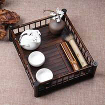 Bamboo mat Tea mat Cup holder Tea set accessories Tea rack Kung Fu Tea cup rack Japanese tea ceremony storage rack Storage rack