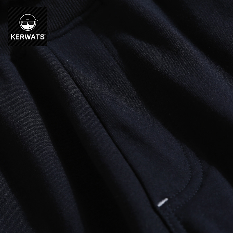 KERWATS shorts men's tide fat big size men's simple versatile loose summer sports straight five-point pants