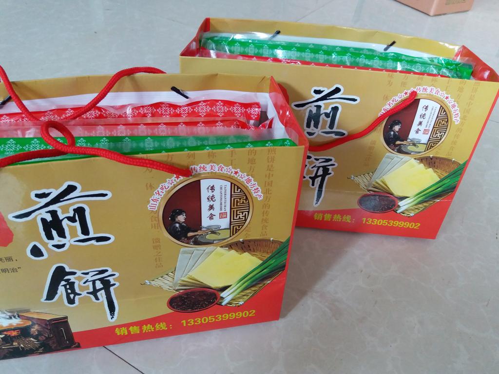 美丽乡村 小米煎饼小麦煎饼礼品装 山东临沂特产中秋送礼发福利