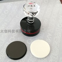 YH India Demi crystal handle without edge edge photosensitive round seal YH36 38 40 42 45 50 Oval chapter YH3040