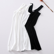 Modee bag gluteal harnesses vest woman in spring and summer autumn with long sleeveless vest dress sexy knit undershirt