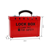 Export Europe and the United States 12 lock safety lock box Lock station lock box Portable toolbox Safety metal box
