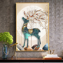 Clearance fortune deer Diamond painting full diamond new European-style porch point stickers cross stitch 2021 living room masonry stickers