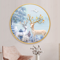 Clearance fortune deer Diamond stickers 2020 New Elk full diamond point stick cross stitch living room simple modern