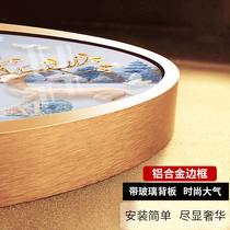 Diamond painting full diamond new with framed delivery frame with plexiglass round cross stitch frame self-mounted mounting