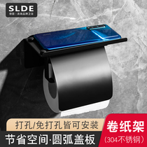 Hotel tissue rack toilet roll holder toilet paper rack toilet paper rack wipe paper holder bathroom rack hand rack no punching