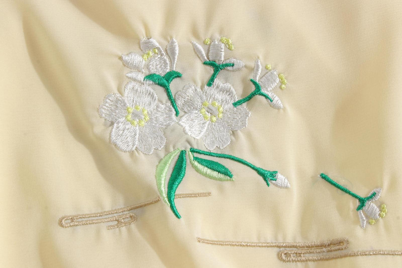 多色多花吊带汉服女汉元素刺绣花抹胸小背心内搭 6017浅黄梨花吊带 l