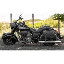 Hand-made Indian Black Horse Chiefs Side Bag Tail Bag Large Size Tanning Cowhide Anti-Drought