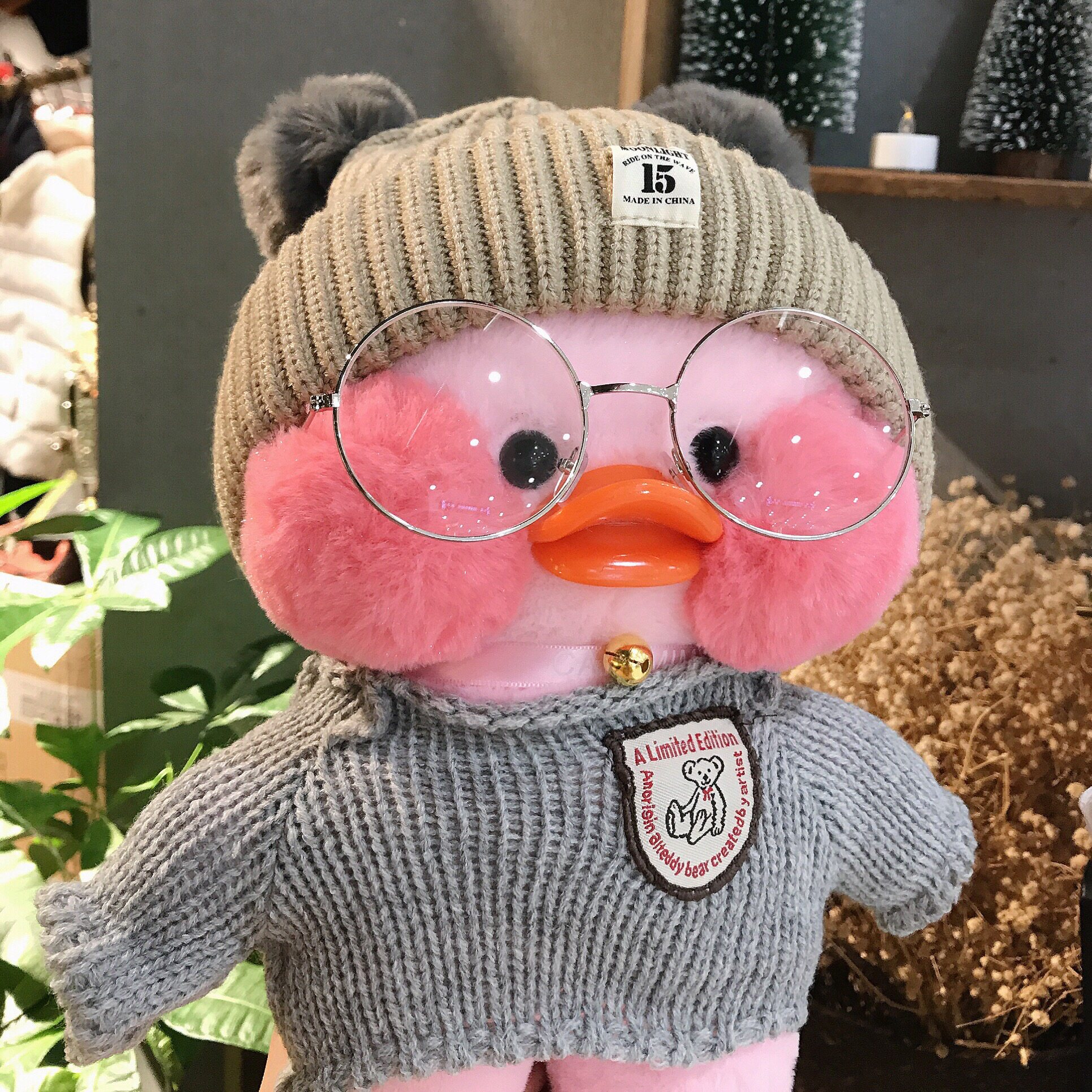 8元减5元 - 大ins网红鸭cafe mimi玻尿酸鸭丑萌腮红鸭嘟嘟嘴粉色创意