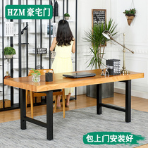 American-style solid wood computer desk desktop home desk simple modern economical simple workbench long desk