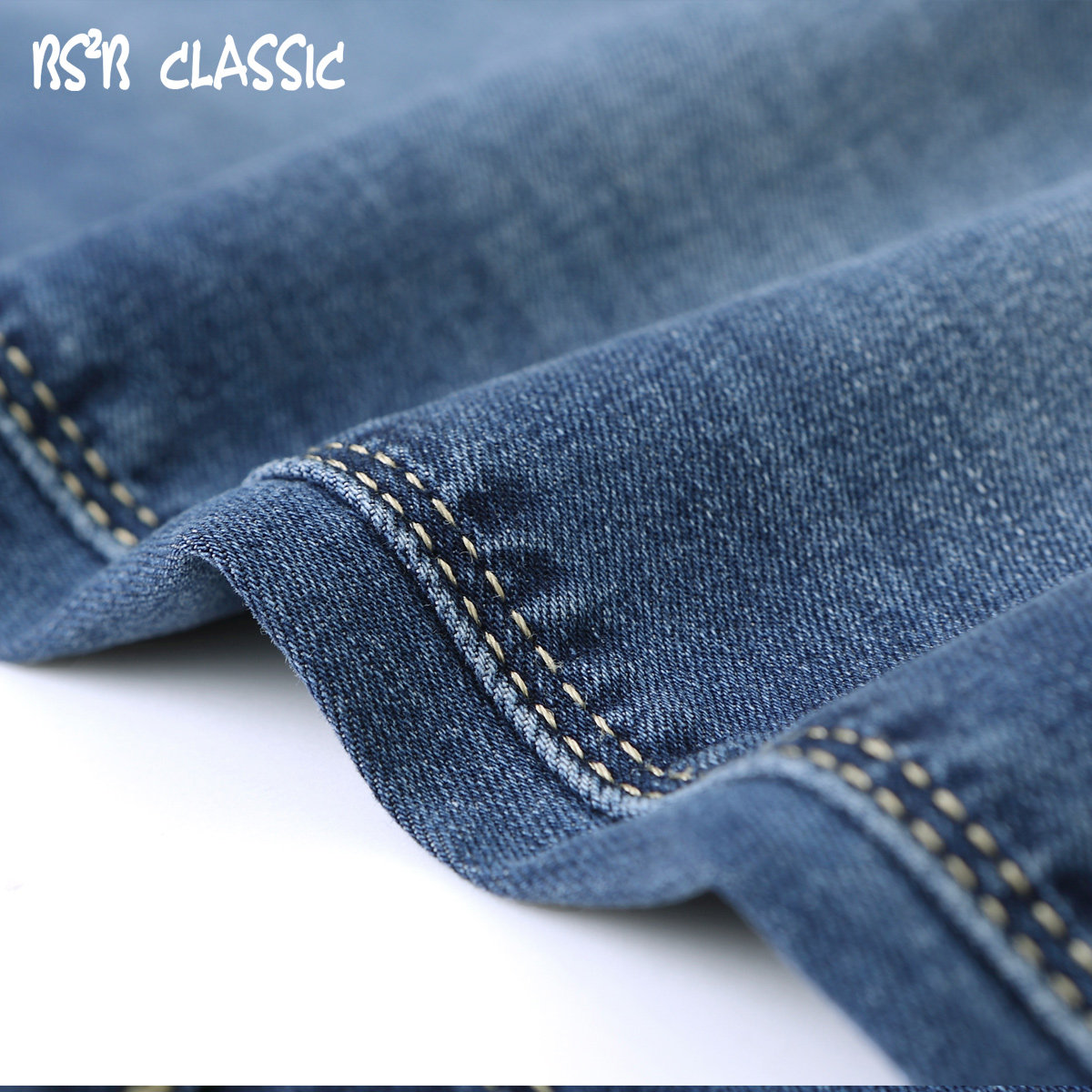 bs2b/小魔鱼牛仔裤女小脚新款修身弹力绣花小直脚女式长裤321431