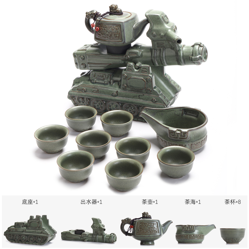 Recreational product automatic kung fu tea set fit office household ceramic tea cups of a complete set of tea sets