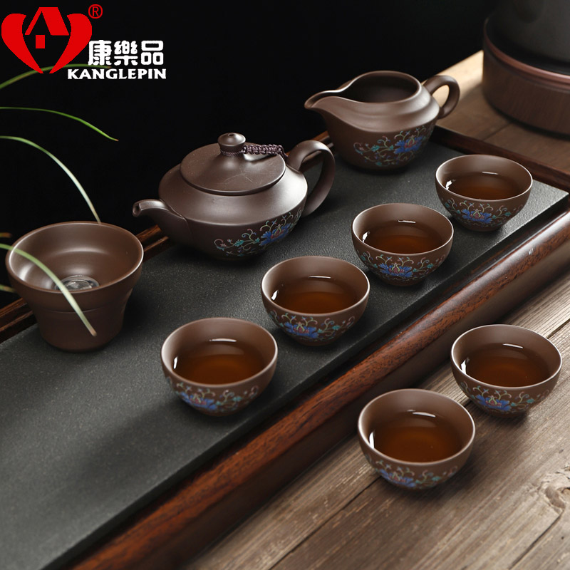 Recreational product of a complete set of yixing it steak small sets of kung fu tea set home office cup tea accessories