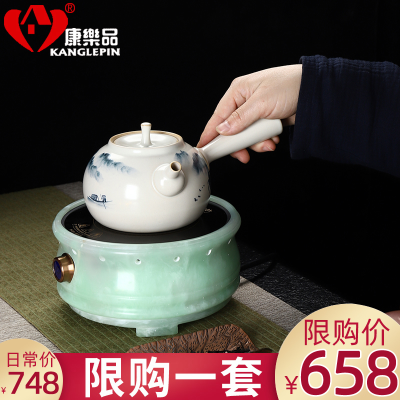 Recreational product office teapot refractory glass filter household cooking pot kettle jade electric TaoLu tea set