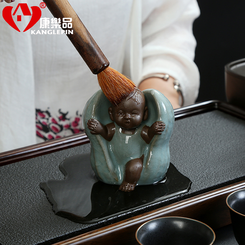 Recreation dehua ceramic peanut tea pet early birth of creative place adorn article can play kongfu tea set