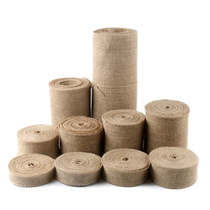 Handmade Diy Hemp Rope Webbing Woven Hemp Cloth Bow Tie Silk With Box Strap Wedding Chair Creative Decorative Strap