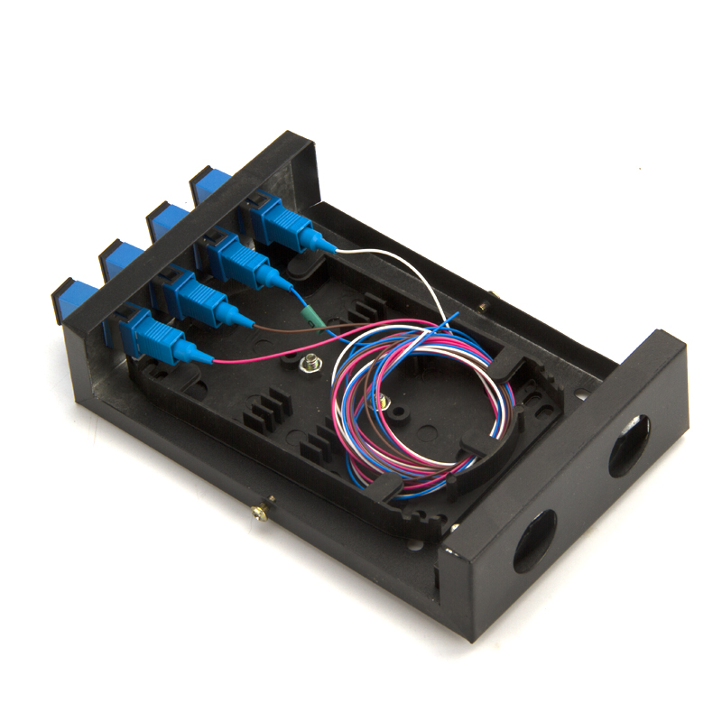 tanghu 4 port sc optical fiber terminal box light box fusion box junction box optical cable junction box including pigtail