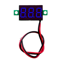 Two-wire voltage meter 0 28 0 36 inch DC4 5V30V DC voltage meter Motorcycle voltage meter