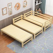 Widened bed splicing bed custom childrens bed with guardrail single bed solid wood bed widening splicing extra bed custom made