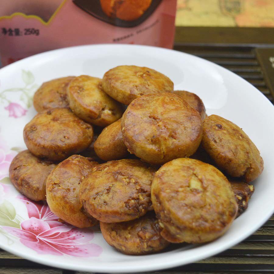 上海特产 杏花楼 鸡仔饼 袋装糕点心零食品鸡子饼金钱饼传统特产
