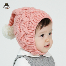 Baby hat Autumn and winter baby princess plus fluff line hat Childrens hat Female baby hat Autumn and winter girl