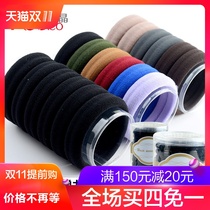 Head rope Korea tie hair rubber band bullet without seam Hairband hair rope head accessories ponytail leather cover hair accessories