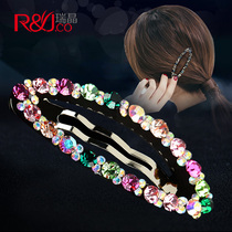 Korean rhinestone BBB clip bangs edge clip Crystal hairclip top clip broken hairclip hair clip headwear adult simple