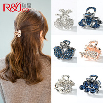 Hairclip back of the head small grab clip female Korean bangs Top Chuck hair clip small alloy disc hairclip