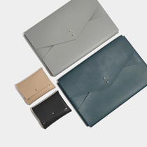 Original Pure Color Pu Leather Bracelet Bag 13 inch Suit Macbook Laptop Black Liner Bag