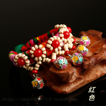 Batch 1 Fat National Wind Artisanal Cloth Craft Bracelet Yunnan Lijiang Ornament China Featured Gift Handmade Ornament Cloth
