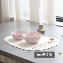 Korean minimalist placemats oval drop placemats household insulated placemats baby placemats restaurant mats