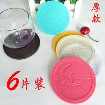 Thickened silicone cute round coasters heat insulation coamat placemats creative non-slip heat insulation anti-scalding tea cup bowl mat