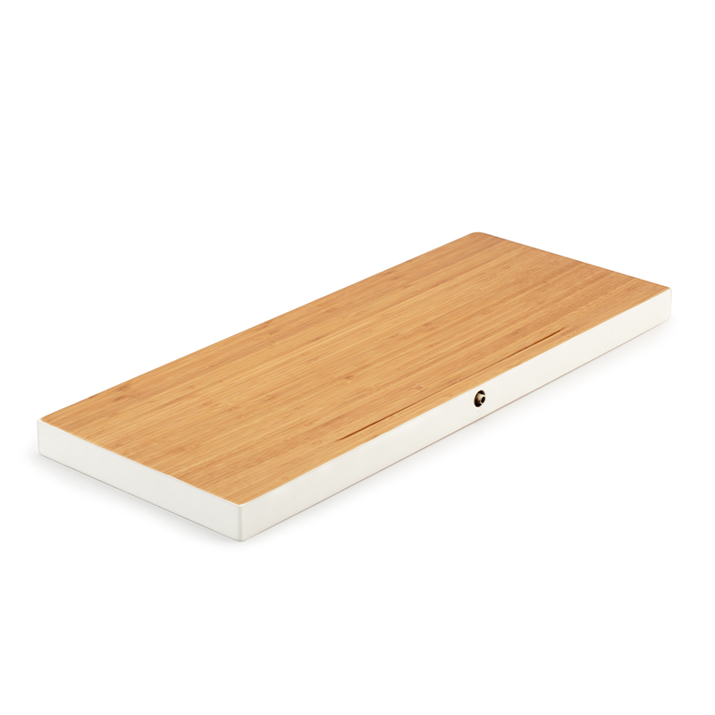 Heavy bamboo block solid wood tea tray is small household drainage type tea table I and contracted kung fu tea tea saucer dish