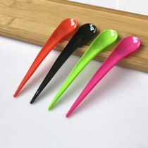 Creative curved spoon disposable spoon plastic spoon ice cream spoon try spoon water drop spoon dessert spoon milkshake spoon