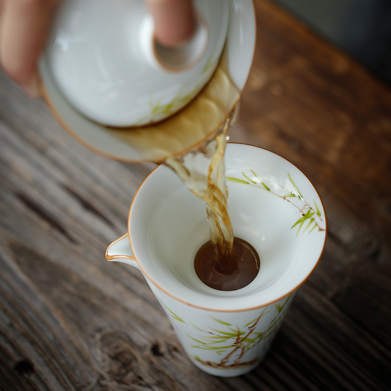 Su hand - made ceramic) frame filter kung fu tea tea tea accessories filter tea net
