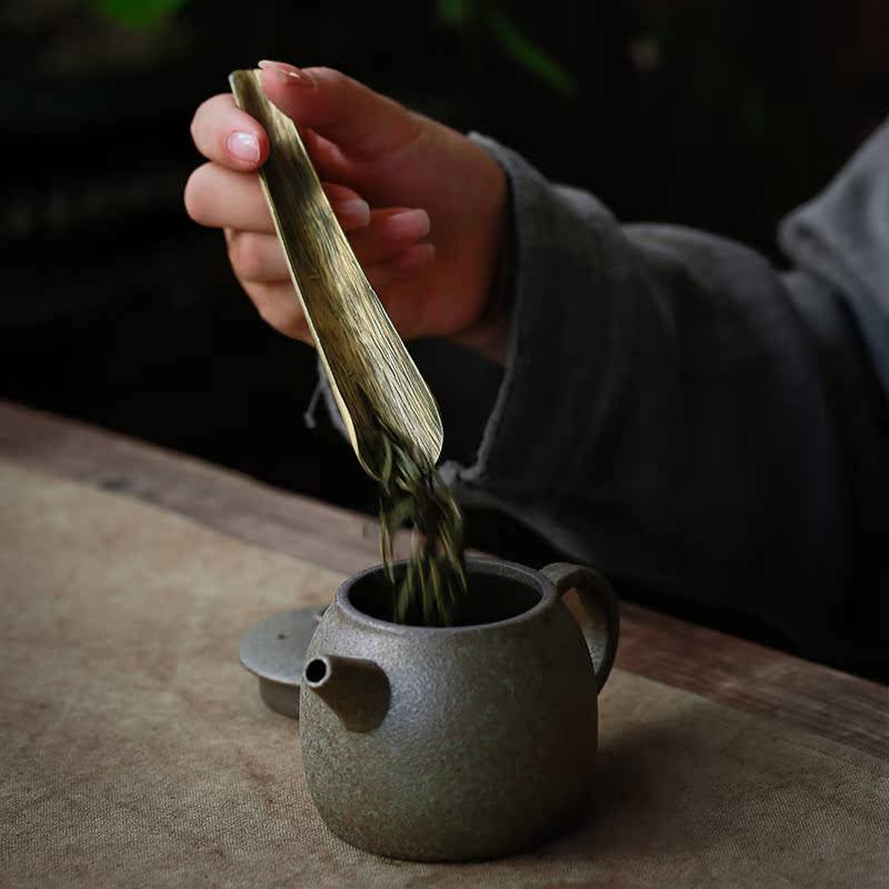 Su ceramic copper points tea run shovel household teaspoon of kung fu tea tea six gentleman accessories enjoy tea holder