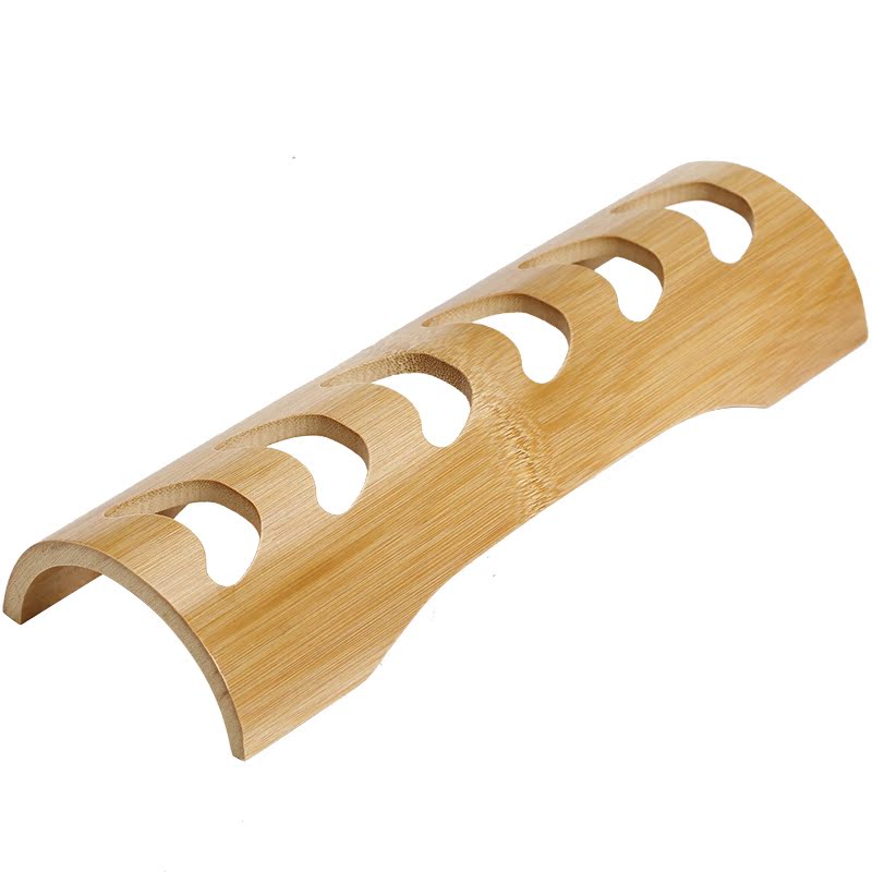 The Sioux ceramic natural bamboo stand cupholders kung fu tea accessories receive sample tea cup frame creative accessories