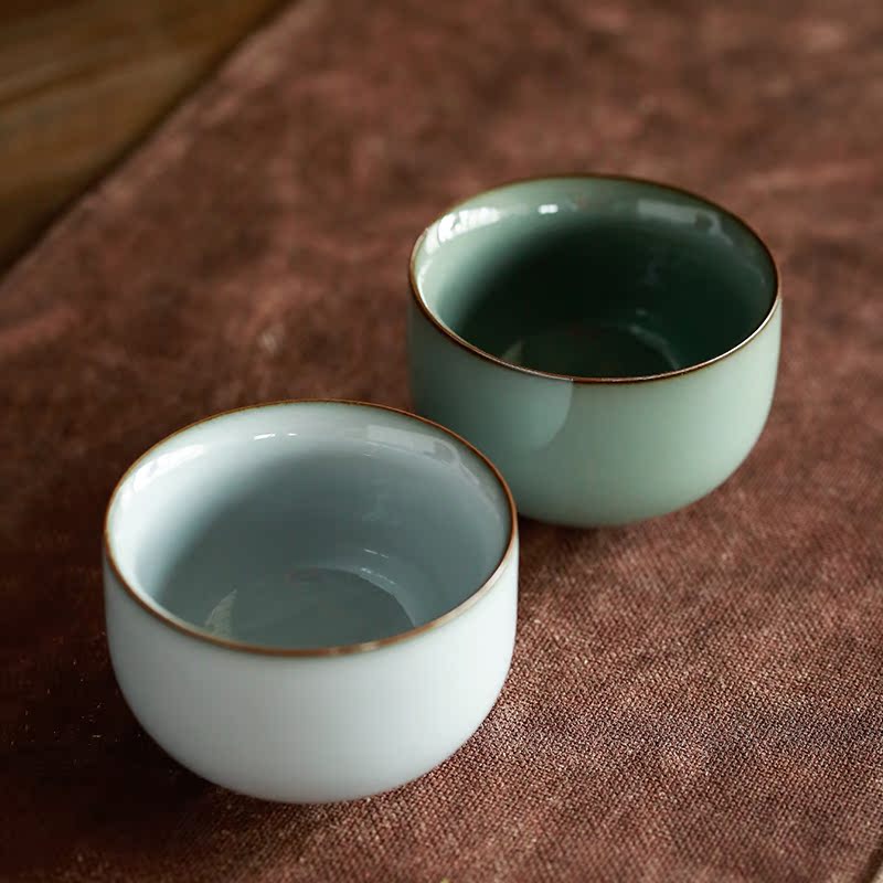 Su ceramic kilns were large household ceramic cups master cup personal cup kunfu tea sample tea cup gift boxes