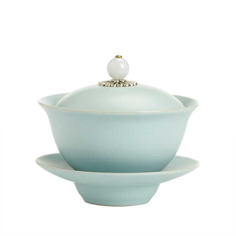 Su ceramic ceramic cups to open the slice your up tureen kung fu bowl to raise three tea bowl of tea