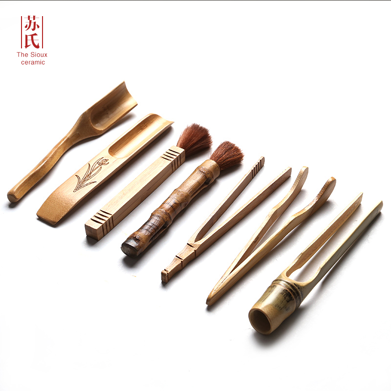 Su ceramic nanzhu YangHuBi kung fu tea accessories brush ChaGa tea spoon tea tea small accessories