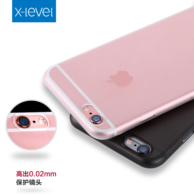 X-Level苹果6splus手机壳iphone6plus保护套防摔超薄透明磨砂硬壳产品展示图5
