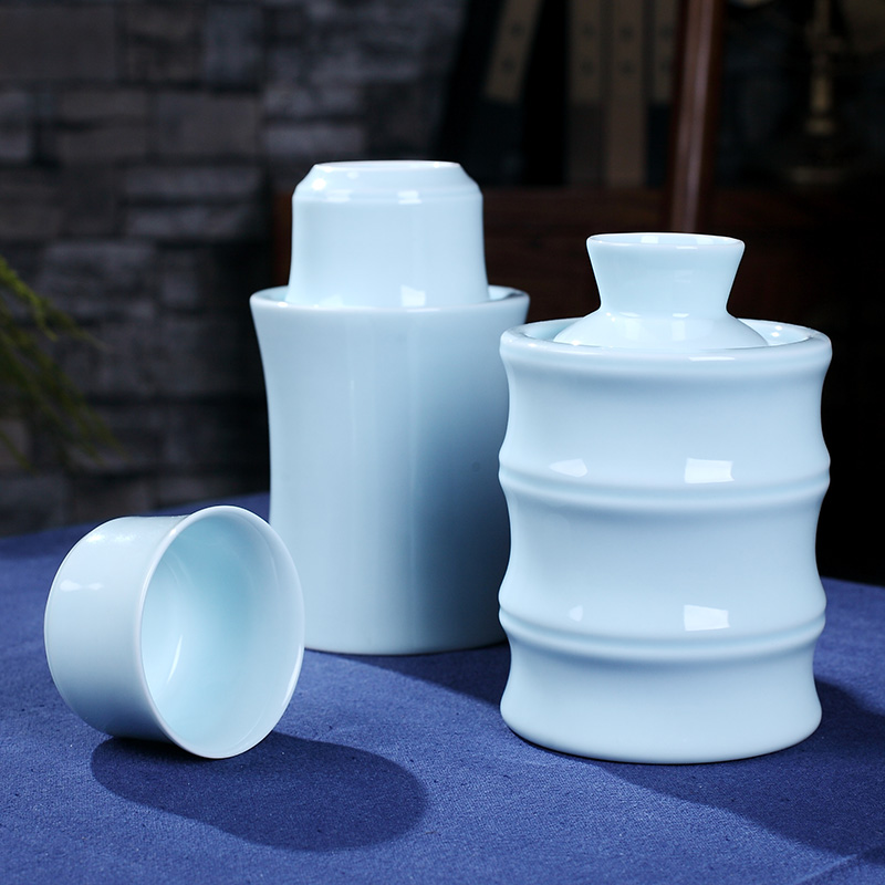 Temperature wine pot hot hip household jingdezhen ceramic wine suits for three two rice wine liquor wine cup of hot Temperature