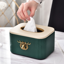 American modern home living room coffee table tissue box creative European home high-end ornaments light luxury storage paper box
