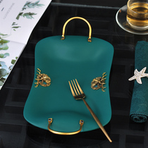 European-style ceramic fruit plate fruit plate household living room coffee table creative modern small exquisite personality fashion fruit tray