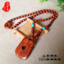 Natural Surabaya rich red Bianstone necklace Fortune Bianstone necklace