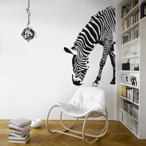 Creative ins style room decoration painting personality wall wall stickers Bedroom background wall stickers Zebra wall stickers
