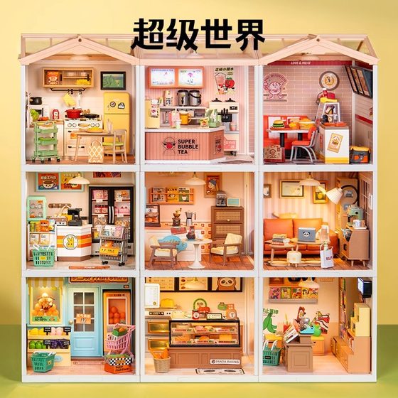 Rolife Ruolai Super World Handmade Diy House Assembly House Model Miniature Scene Birthday Gift Female Rolife Ruolai Super World Handmade Diy House Assembly House Model Miniature Scene Birthday Gift Female