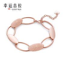 LUCKY Gila LUCKY KILA light luxury personality oval piece bracelet niche design hand decoration girlfriend birthday gift