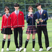 Middle and high school students British school uniform suit College style Korean class uniform Sports games Graduation photo Campus autumn and winter